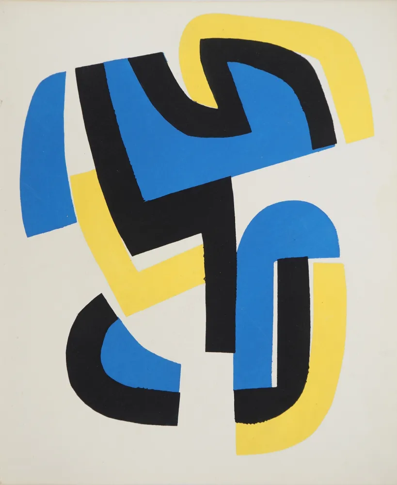 Litografía Dewasne - Livre Futur