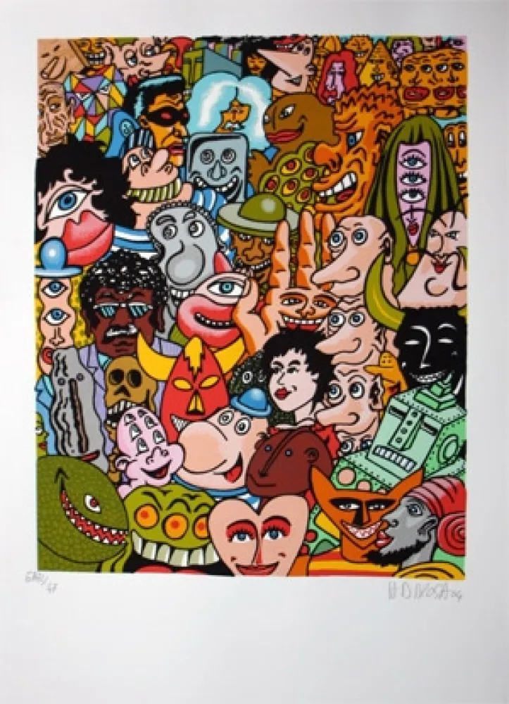 Serigrafía Di Rosa - 100 ans de l'Humanité