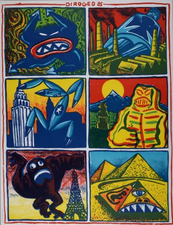 Litografía Di Rosa - Dirogeo 85