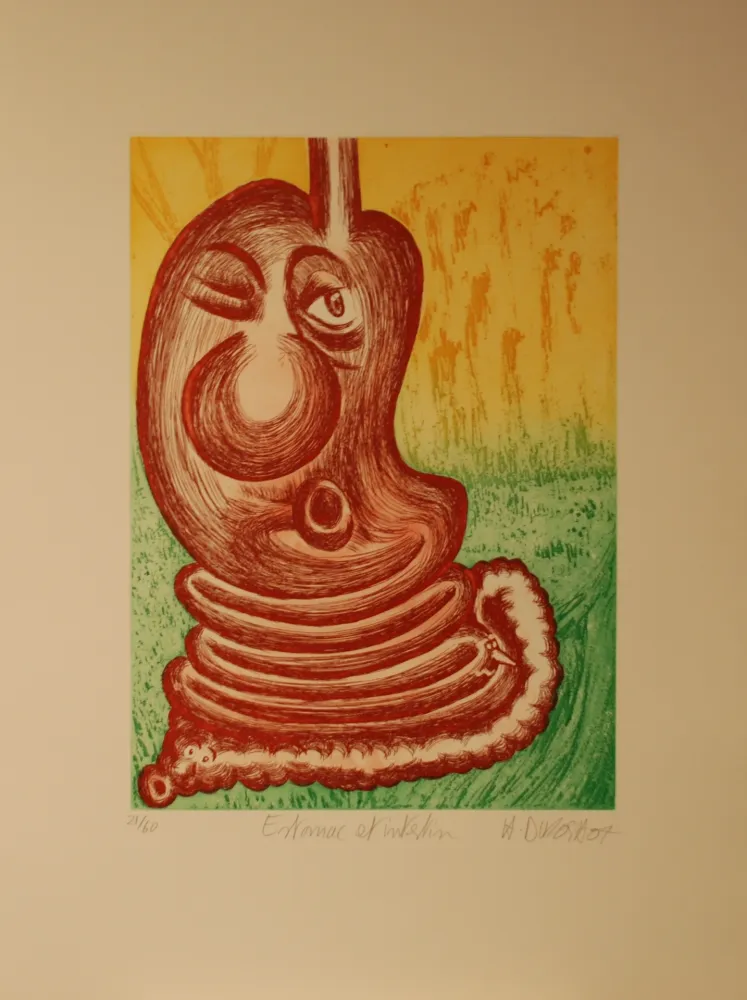 Grabado Di Rosa - Estomac et Intestin