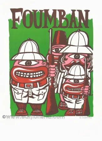 Litografía Di Rosa - Foumban