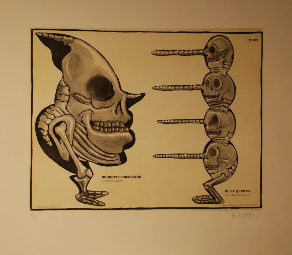 Grabado Di Rosa - Huguette Soumission