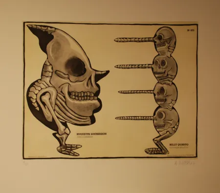 Grabado Di Rosa - Huguette Soumission