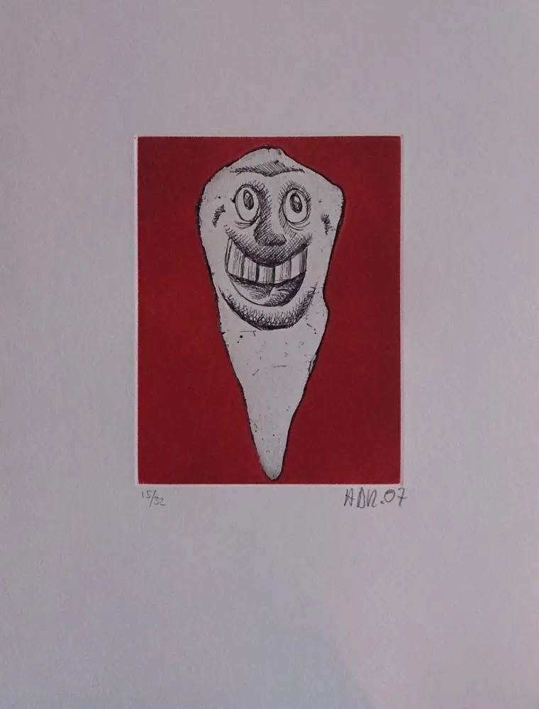 Grabado Di Rosa - Les 32 dents