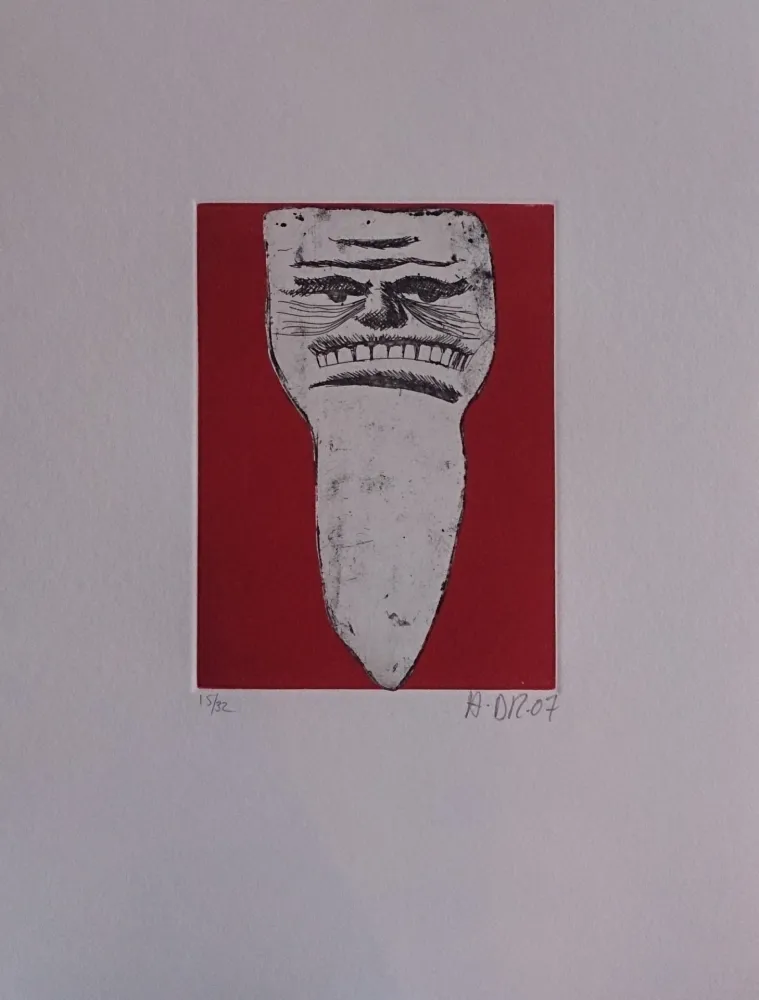 Grabado Di Rosa - Les 32 dents