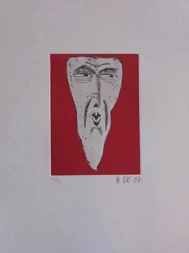 Grabado Di Rosa - Les 32 dents