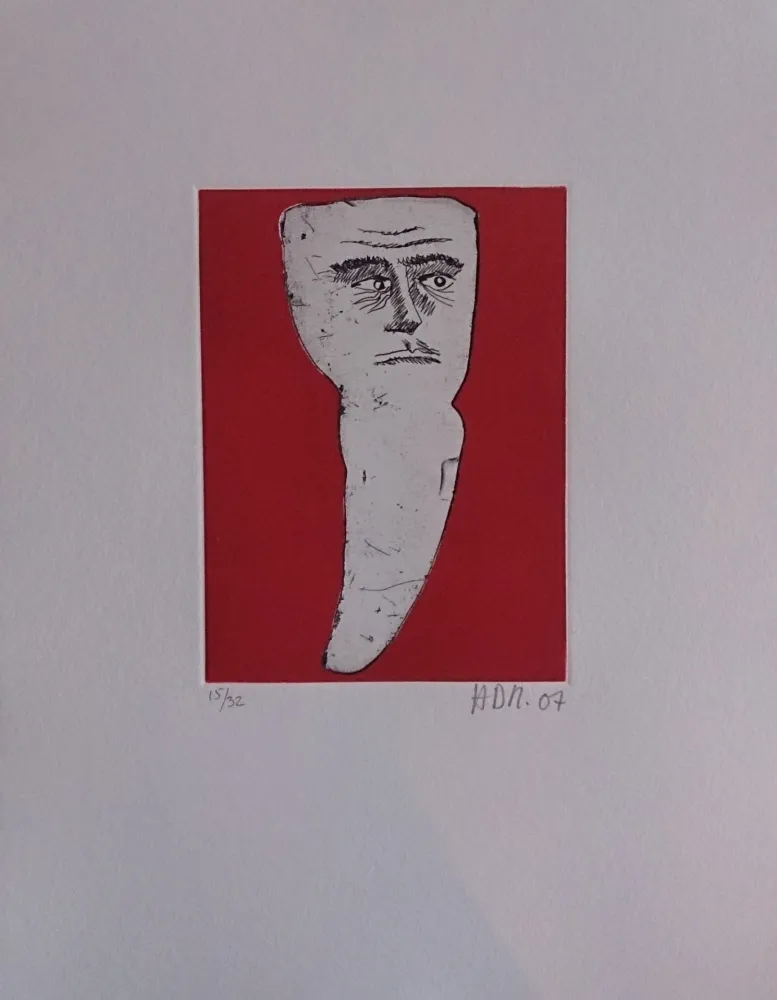 Grabado Di Rosa - Les 32 dents