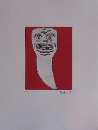 Grabado Di Rosa - Les 32 dents