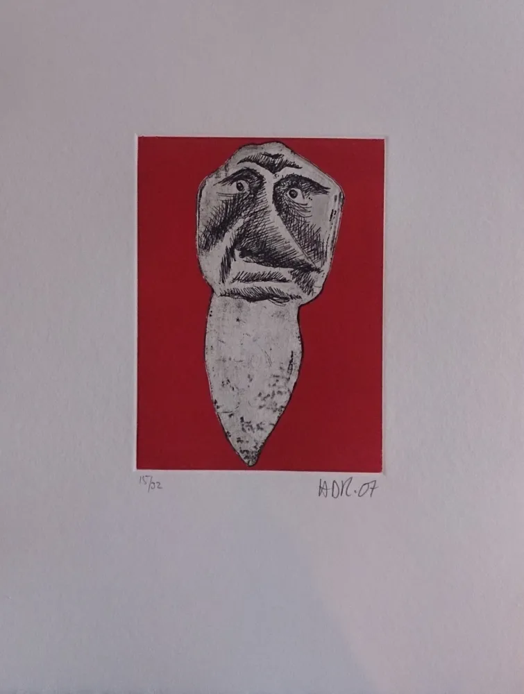 Grabado Di Rosa - Les 32 dents