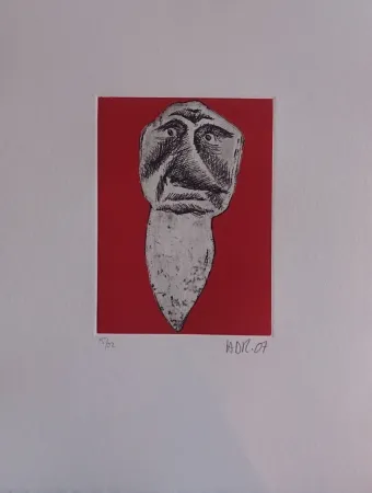 Grabado Di Rosa - Les 32 dents