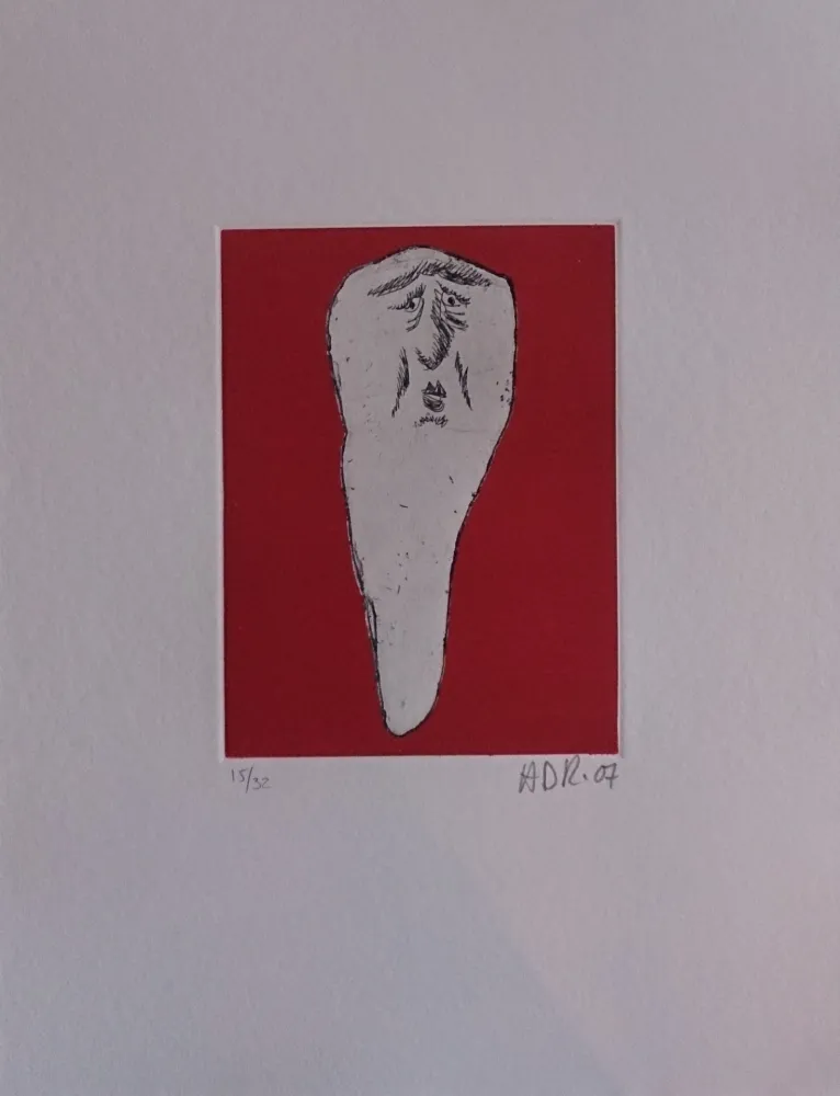 Grabado Di Rosa - Les 32 dents