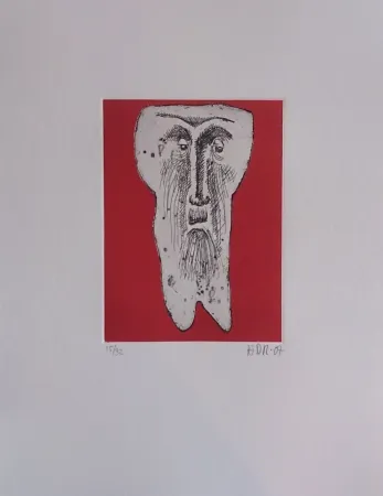 Grabado Di Rosa - Les 32 dents