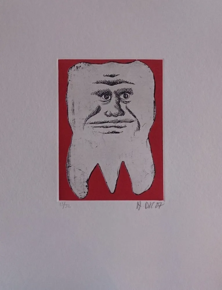 Grabado Di Rosa - Les 32 dents