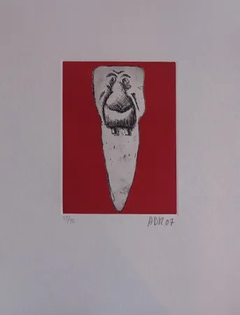 Grabado Di Rosa - Les 32 dents