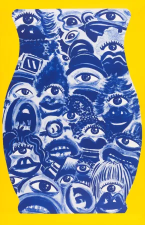 Litografía Di Rosa - René Azulejos