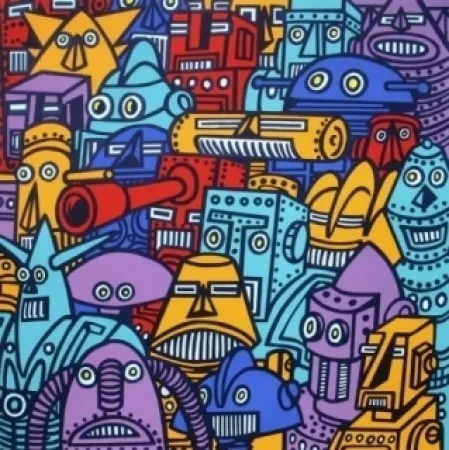 Serigrafía Di Rosa - ROBOTS