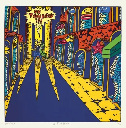 Serigrafía Di Rosa - Un tombeau