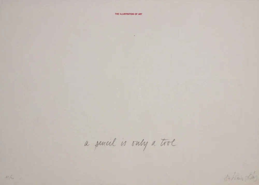 Serigrafía Dias - A pencil is a tool