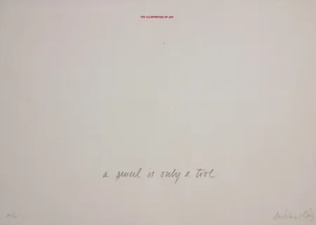 Serigrafía Dias - A pencil is a tool