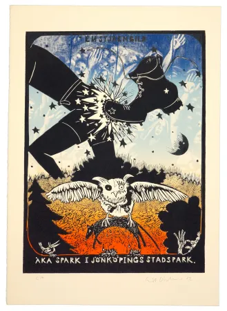 Linograbado Dietman - Aka