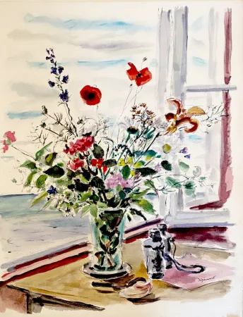 Litografía Dignimont - Fleurs des champs