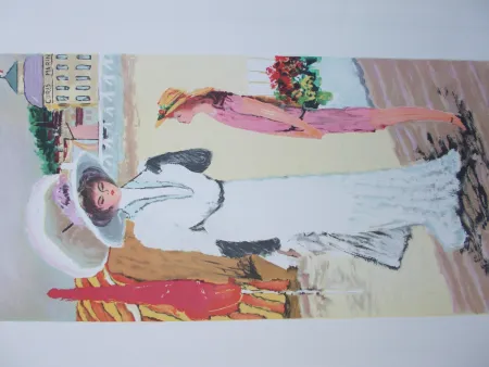 Litografía Dilley - La cure marine