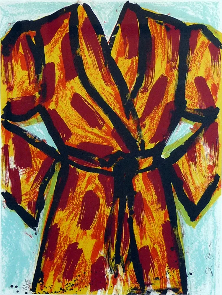 Litografía Dine - Black Ink Robe