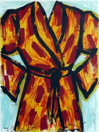 Litografía Dine - Black Ink Robe