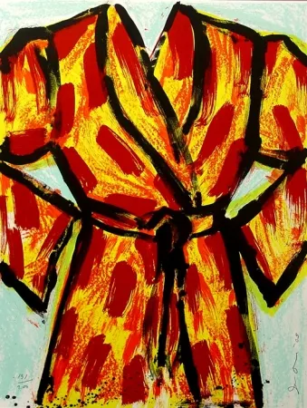 Litografía Dine - Black Ink Robe