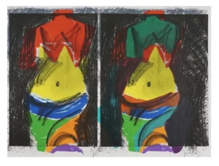 Litografía Dine - Green Painting