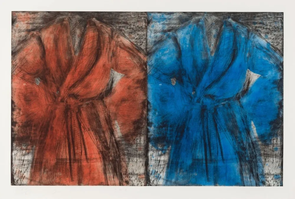 Aguafuerte Y Aguatinta Dine - Red and Blue Robe