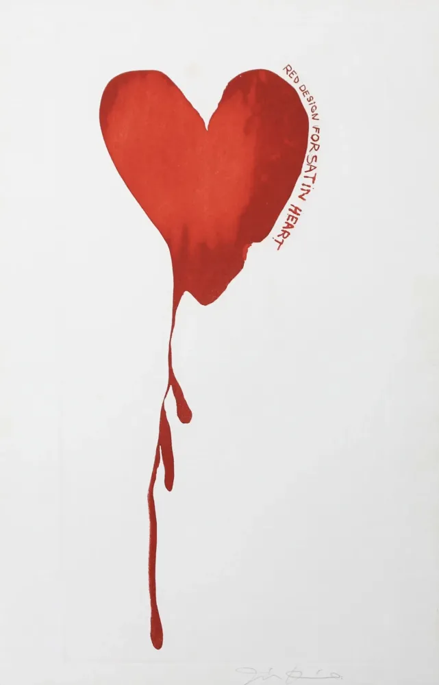 Grabado Dine - Red Design for Satin Heart 