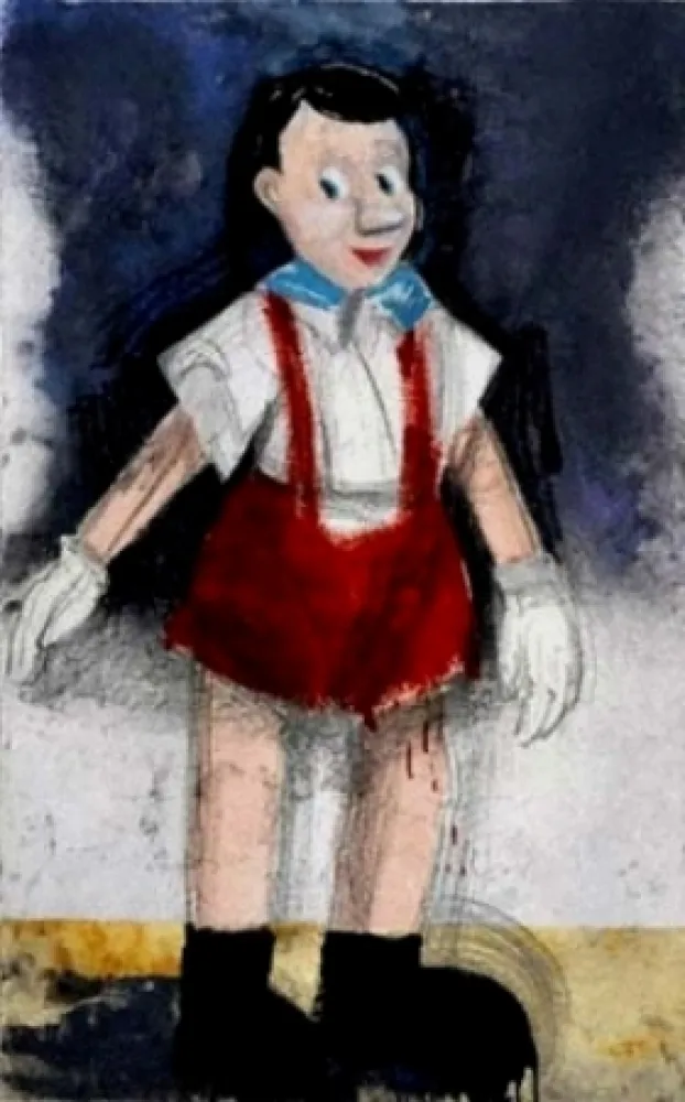 Grabado Dine - Red Pants II