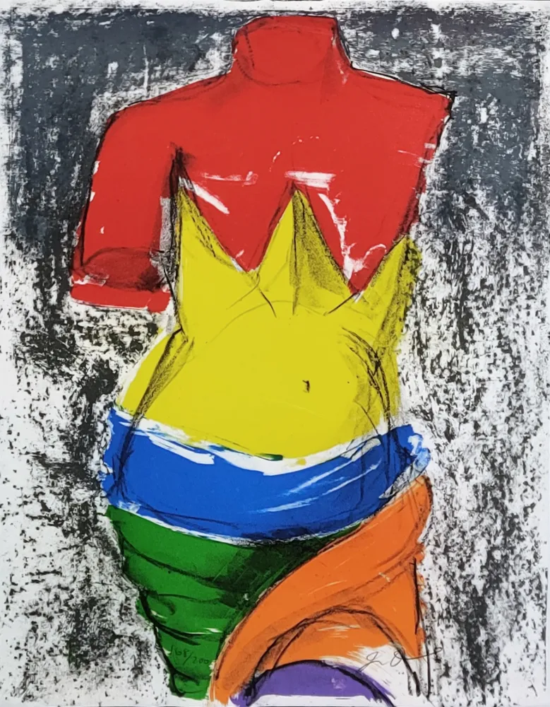 Litografía Dine - THE BATHER