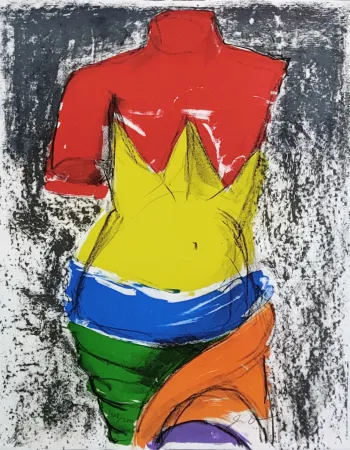 Litografía Dine - THE BATHER