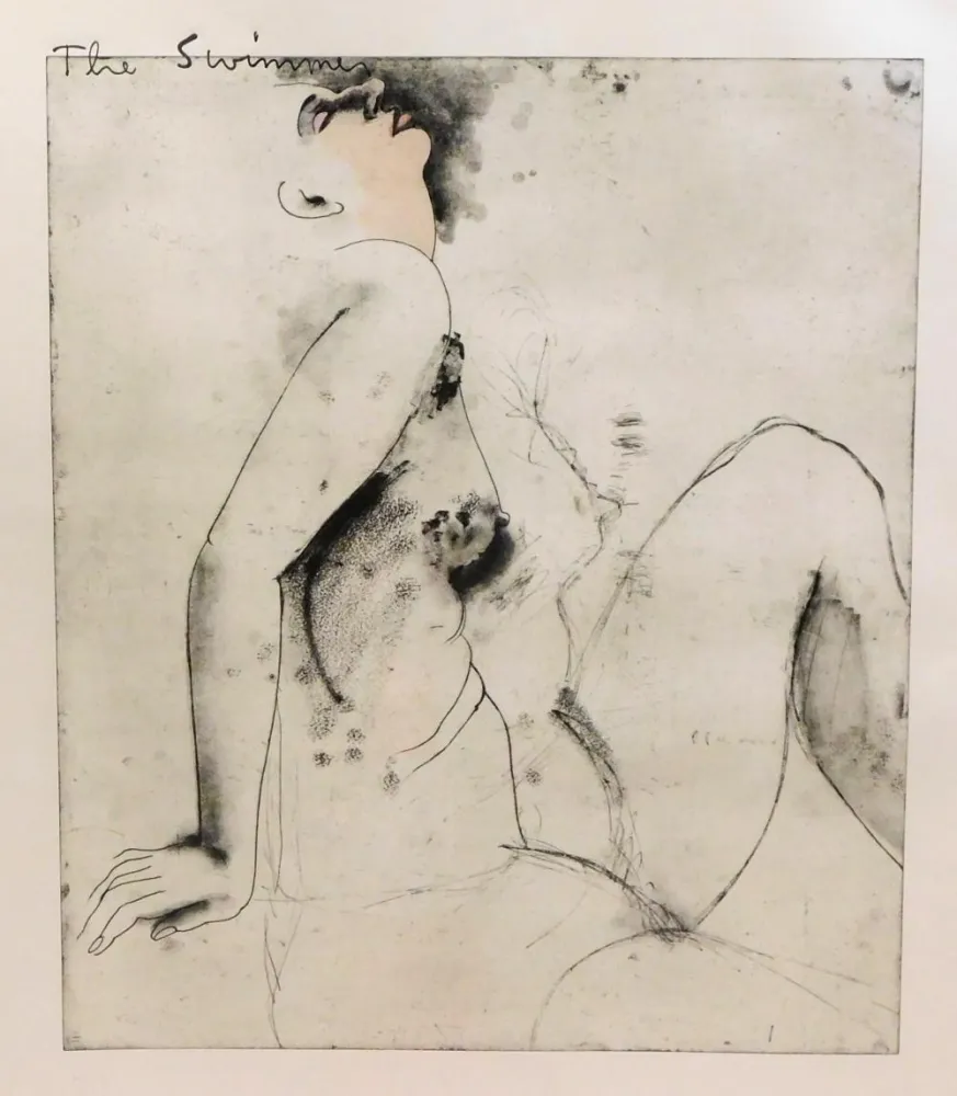 Aguafuerte Dine - The Swimmer