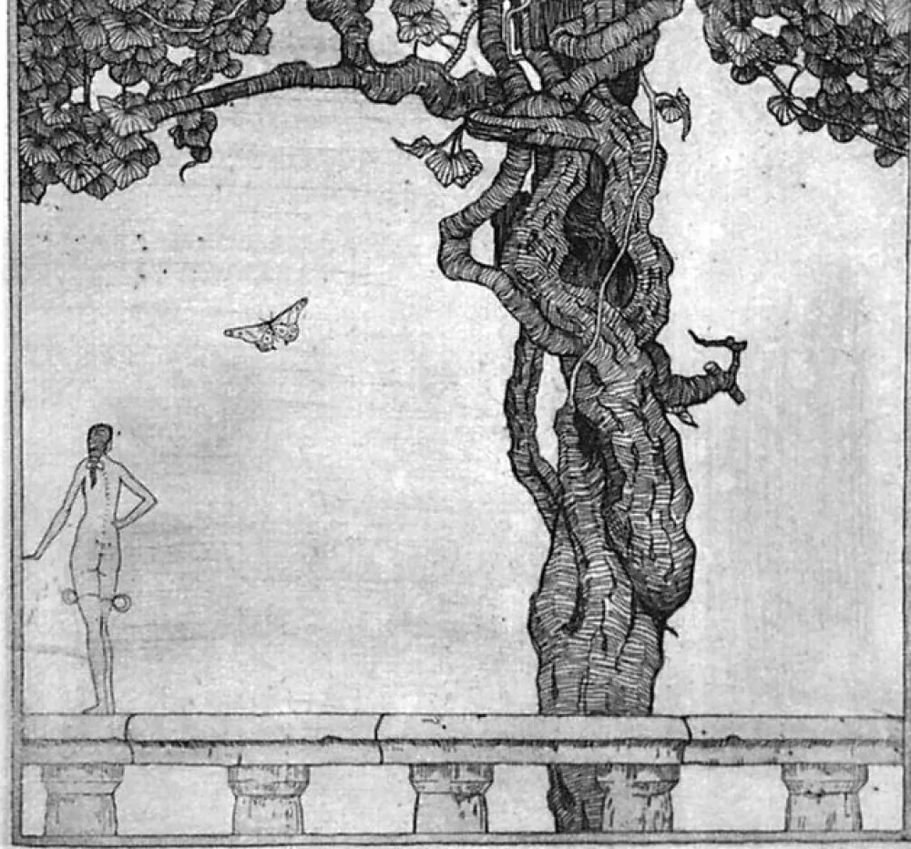 Aguafuerte Disertori - La ninfetta