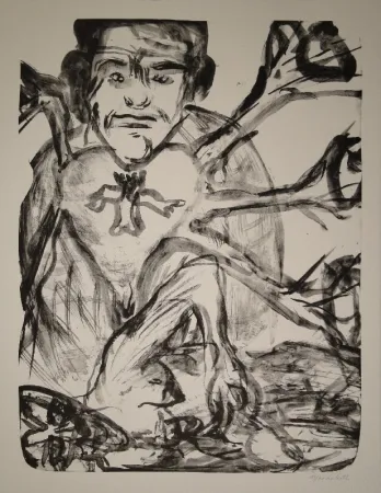 Litografía Disler - Herzhorcher