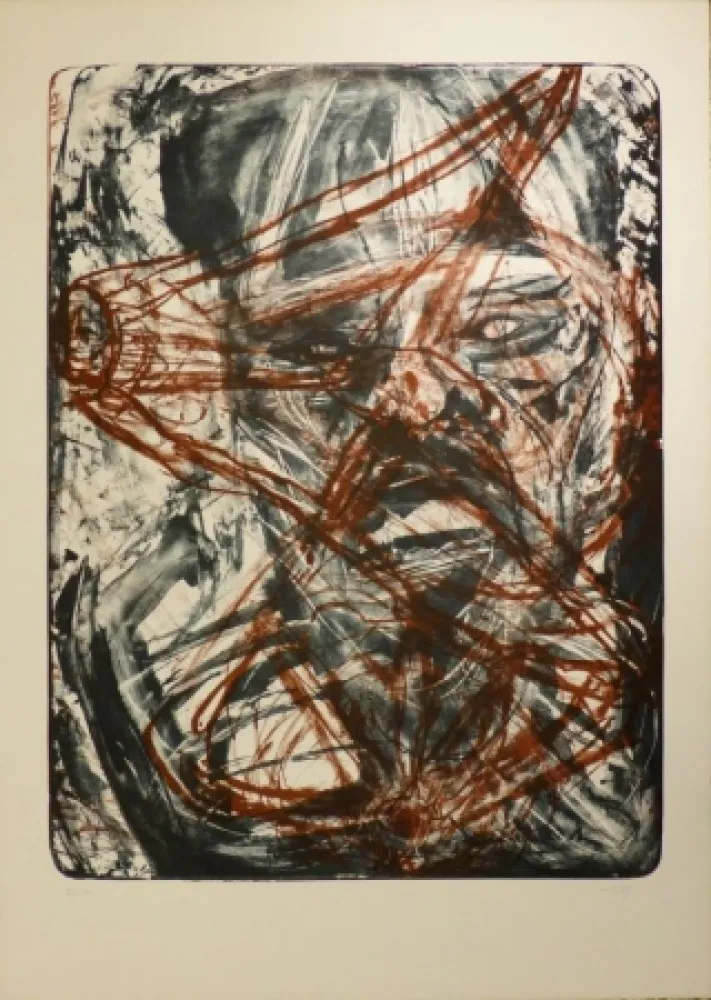 Litografía Disler - Visage