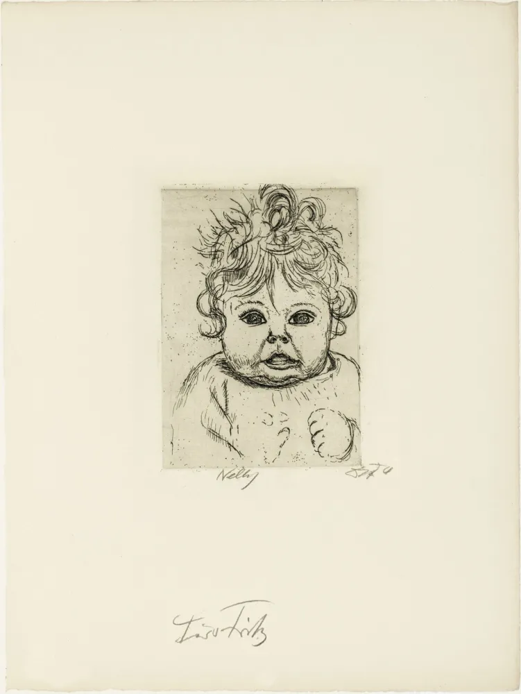 Grabado Dix - Nelly II.