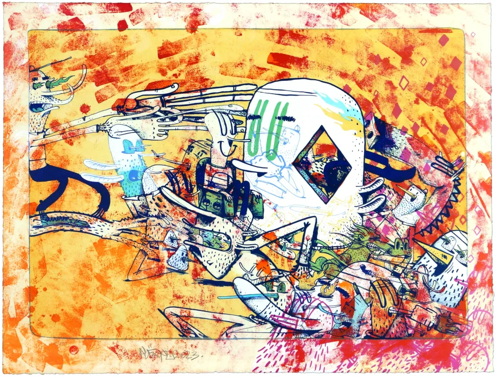 Litografía Dizac - Sans titre