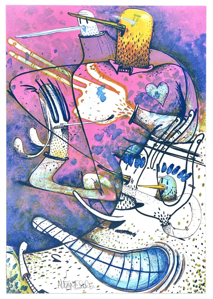 Litografía Dizac - Sans titre 3