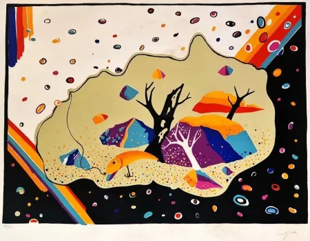 Serigrafía Djak - Senza titolo