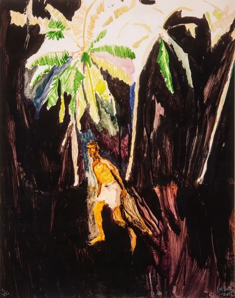 Litografía Doig - Fisherman