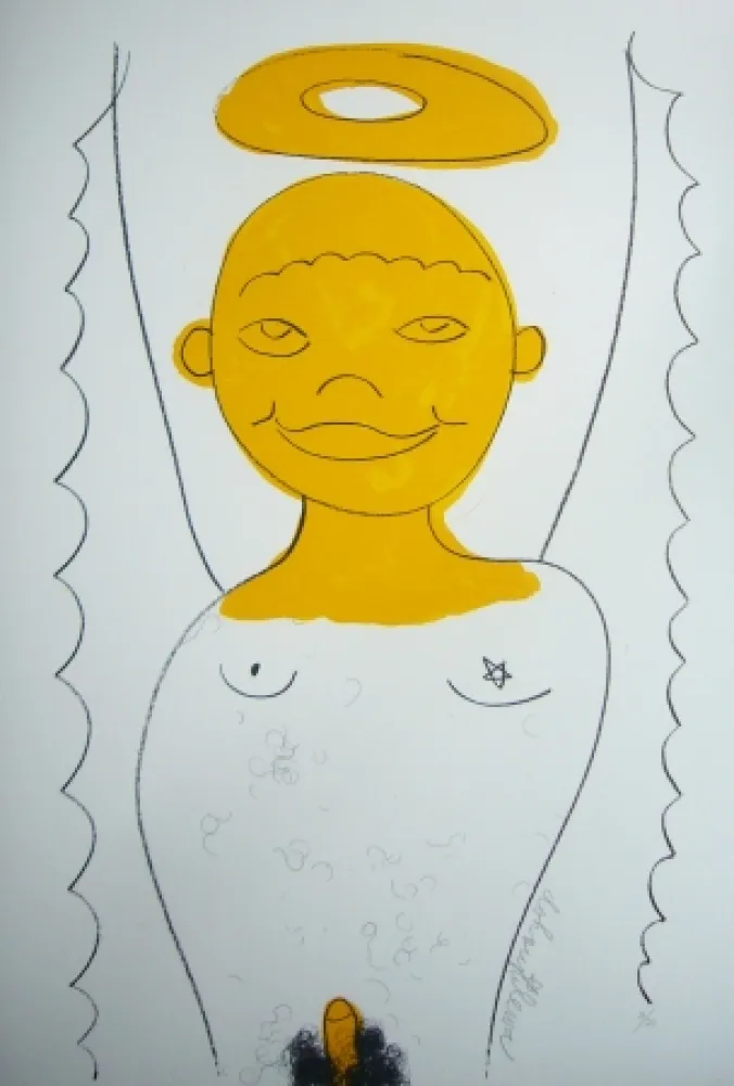 Litografía Dokoupil - Petit ange 3