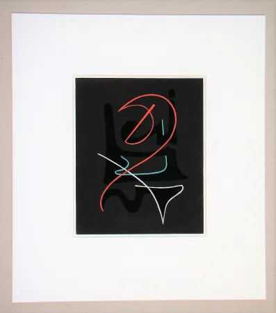 Pochoir Domela - Composition abstrait