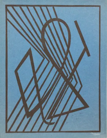 Linograbado Domela - Der Leser (The reader)