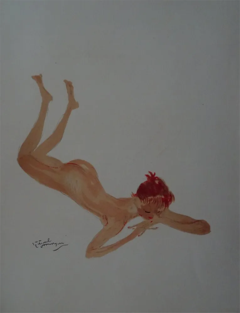 Litografía Domergue - La Parisienne: Sabine