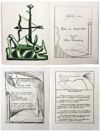 Libro Ilustrado Dominguez - Paul Éluard : POÉSIE ET VÉRITÉ 1942. 31 gravures originales (1947).