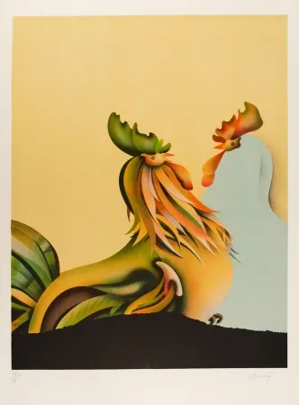 Litografía Donadini - Les deux amis / The Two Friends